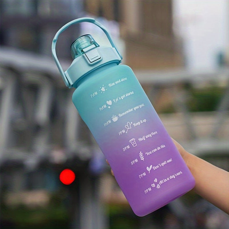 Motivational Water Bottle - Set of 3 Bottle for office, School, gym (Random Color Set of 3)