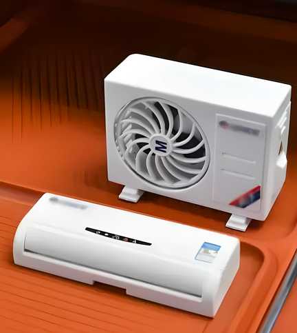 Miniature Split AC Solar-Powered Air freshener Diffuser