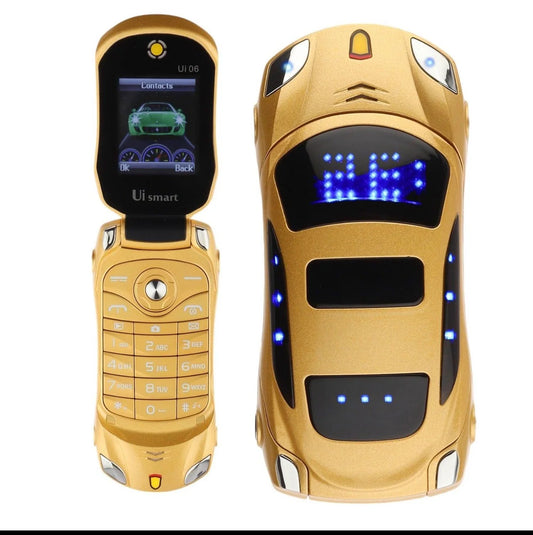 Unique Car Flip Mobile – Gold Edition