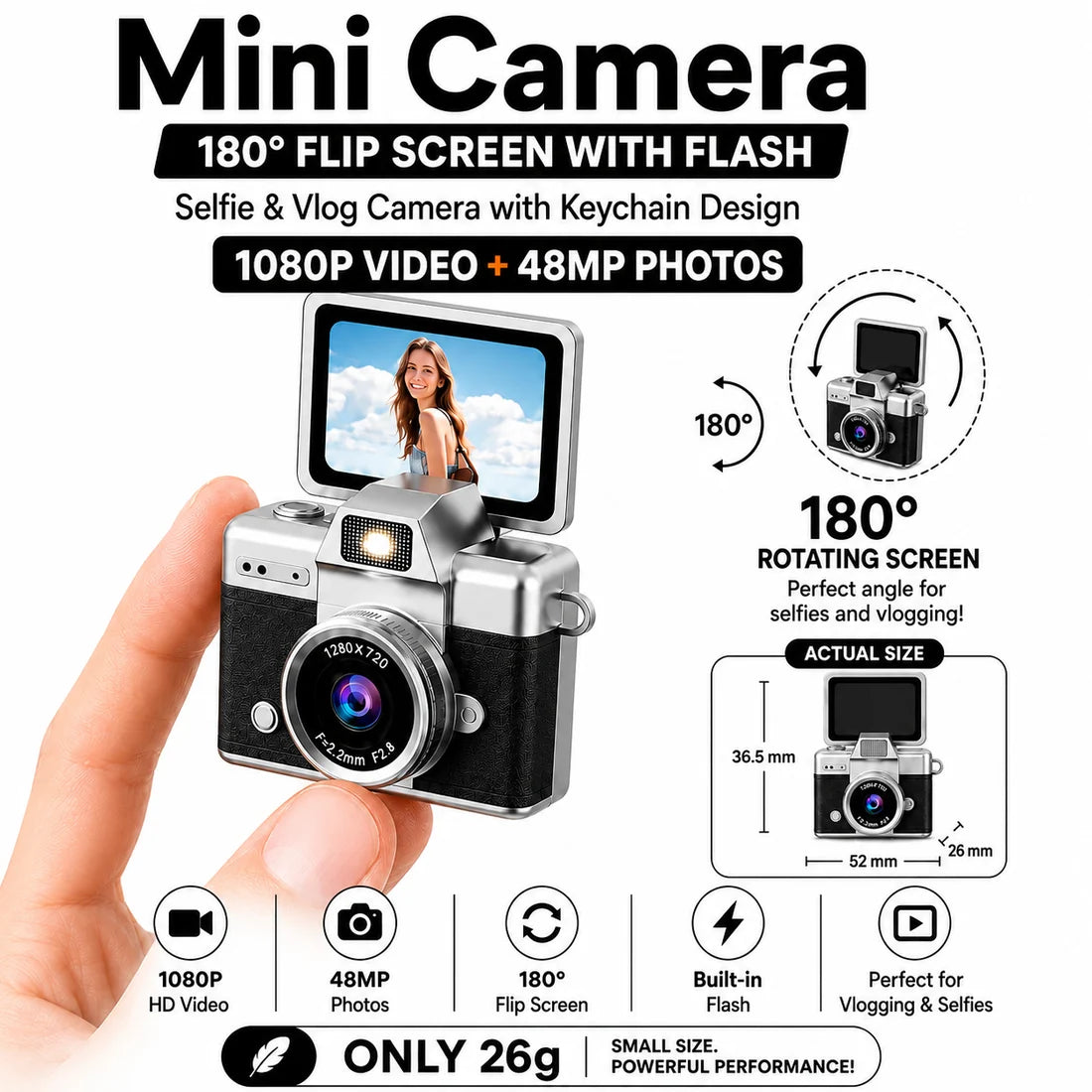 Unique Miniature Flip Camera