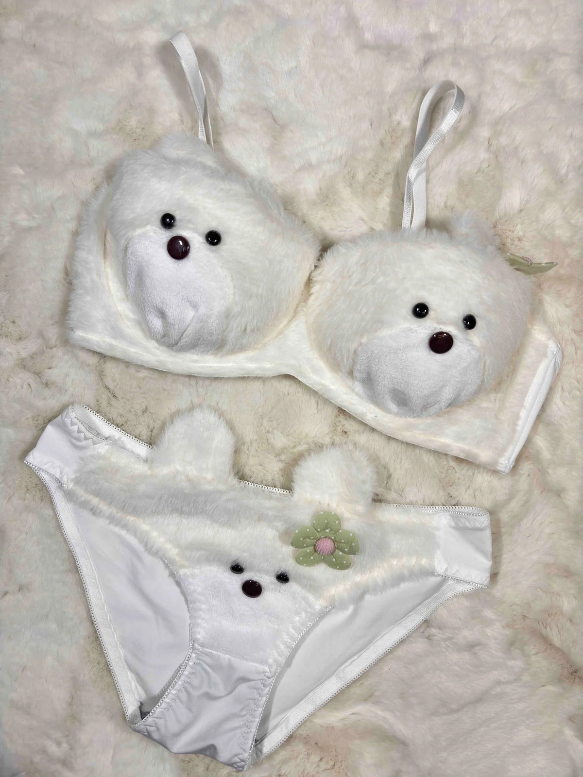 Unique Teddy Bear Plush Lingerie Set